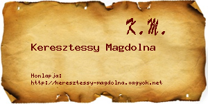 Keresztessy Magdolna névjegykártya